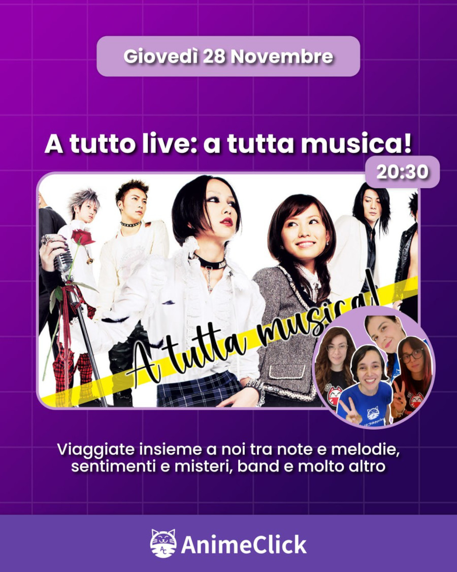 AnimeClick su Twitch: programma dal 25 novembre all'1 dicembre AnimeClick su Twitch: programma dal 25 novembre all'1 dicembre